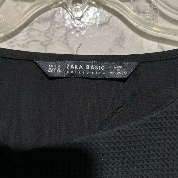 Zara Basic Collection Side Lace-up Blouse - Picture 4 of 5